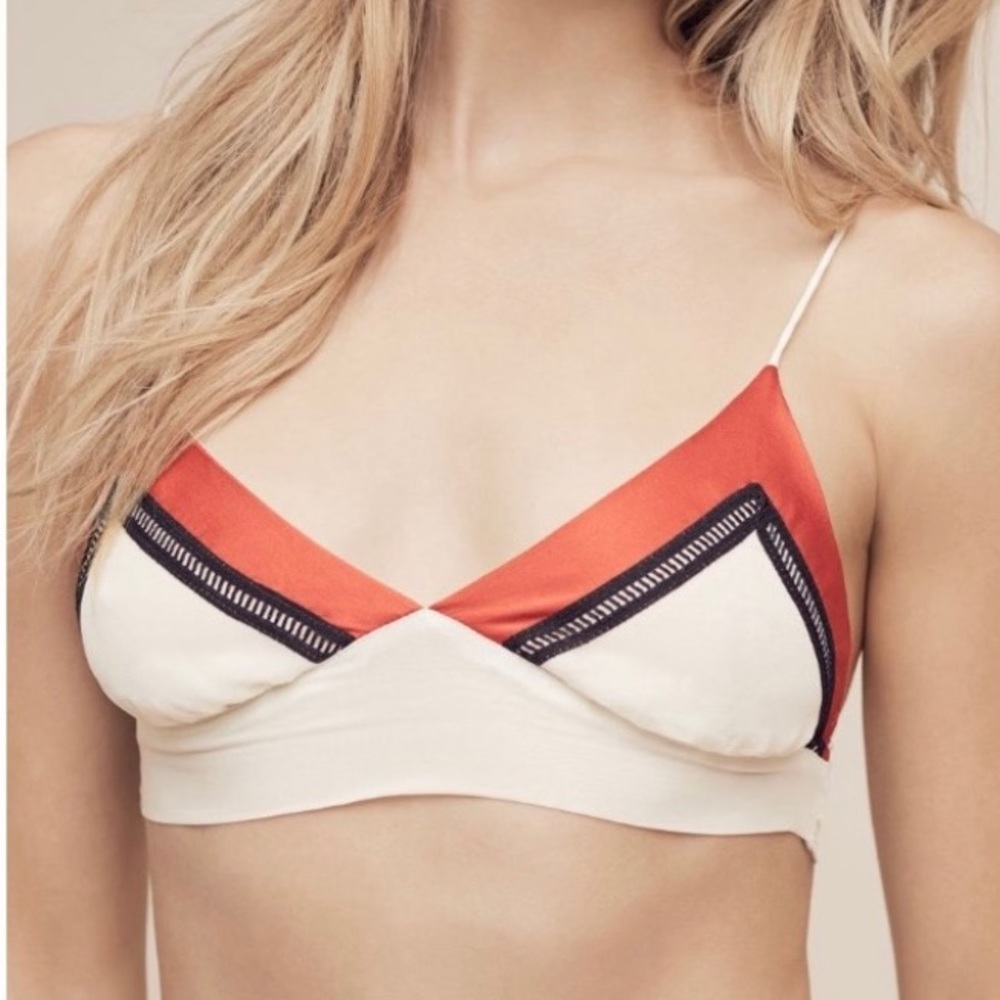 Soft Silk Triangle Bra by elise aucouturier